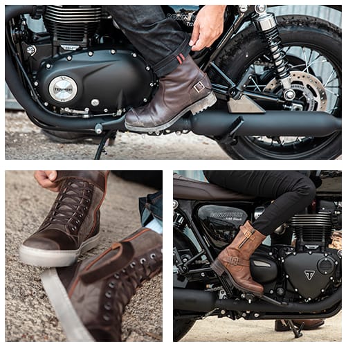 Classic motorcycle boots uk sale